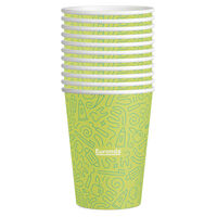 5256918 MONOART Graffiti Paper Cups 5256918, Lime, 21410103, 50/Pkg