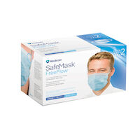 SafeMask FreeFlow Level-2 Masks 50/Bx Blue, 200415 thumbnail 2