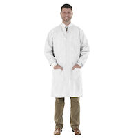 9526738 SafeWear High Performance Lab Coat Medium, White Frost, 12/Pkg., 8110-B