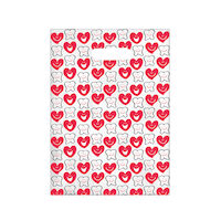 525-4748  Smiley Heart Teeth Scatter Bag, 7.5" x 10", 100/Pkg product image