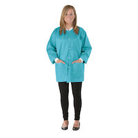 9520848 SafeWear Hipster Jackets Protective Hip-Length Jacket X-Large, Tropical Teal, 12/Pkg., 8115D