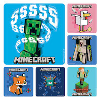 5252158 Assorted Stickers Mine Craft Stickers, 100/Roll, PS708
