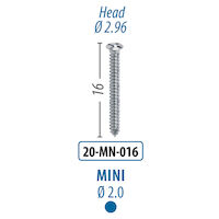 496-0458  2.0 mm x 16 mm, Mini Screw, 20-MN-016 product image