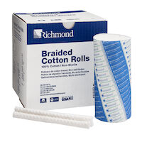 8840458 Braided Cotton Rolls Non-Sterile, 6", Medium Dia., 200/Pkg, 201208