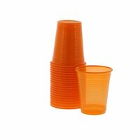 4952068 Monoart Plastic Cups Orange, 200 ml, 100/Pkg., 21410018