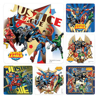3315268 Assorted Stickers Justice League, 100/Roll, PS552