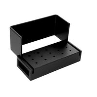 Aluminum Bur Block, 10 FG/5 RA, 15 Holes, Black, 1/Pk, AB320-1B thumbnail 2