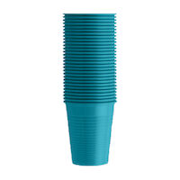 4952088 Monoart Plastic Cups Blue Lagoon, 200 ml, 100/Pkg