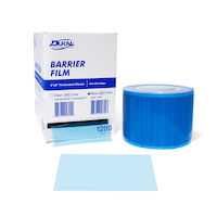 5250588 Barrier Film Barrier Film, 4” x 6”, 1200 Sheets/Roll, Blue, 27605