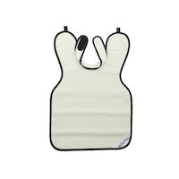 9507588 Adult Style 24 X-Ray Aprons Beige, 0.3 mm Vinyl, w/ collar