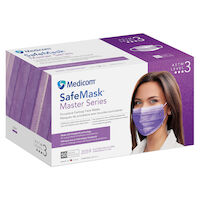 9532298 SafeMask Master Series Procedure Earloop Face Mask with Simply Soft Technology Southern Bellflower, 50/Box, 2059