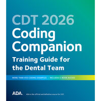 5258519 CDT 2026 Reference Books CDT 2026 Codin Companion: Training Guide for the Dental Team, J456BT