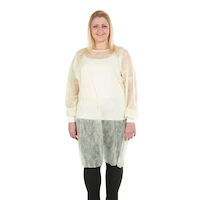 SafeWear Form-Fit Disposable Isolation Gown, Extra Large, Sunny Yellow, 12/Pk, 8113-D thumbnail 2