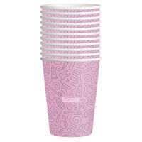 5256919 MONOART Graffiti Paper Cups 5256919, Pink, 21410104, 50/Pkg