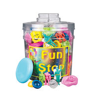 331-0028  Smile Themed Toys, 132/Canister - 331-0028  Smile Themed Toys, 132/Canister - Image 1