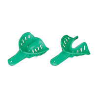 2174029 Excellent-Colors Disposable Impression Trays #4, Adult Small Lower, Green, 50/Bag, ITO-4L-50