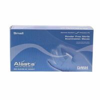 9507539 Alasta Nitrile PF Gloves Small, Blue, 200/Box, ALS200S