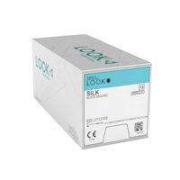 Silk Suture with C19 Needle (RC), Black Braided, 18"/45 cm, # 3-0, 12/Pk, 783B - Silk Suture with C19 Needle (RC), Black Braided, 18"/45 cm, # 3-0, 12/Pk, 783B - Image 1