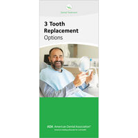 5257839 Patient Education Brochures from the American Dental Association Three Tooth Replacement Options, W29324