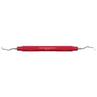 Universal Curette, # 1-2 Langer, Posterior Mesial/Distal, EagleLite Handle, Resin, 3/8", Red, 1/Pk, AECL1-2X thumbnail 6