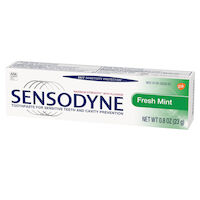 0074059 Sensodyne Toothpaste Fresh Mint, 0.8 oz., 36/Box, 88737A