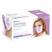 9532159 SafeMask Premier Elite Procedure Earloop Masks Lavender, 50/Box, 2044