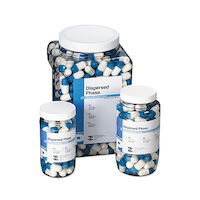 2211259 Premium Dispersed Phase Amalgam Alloy Double Spill, Fast Set, 600 mg, Navy Blue/White, 50/Jar, 61013