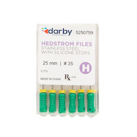 5250759 Hedstrom Files with Silicone Stops 25mm, #35, 6/Pkg.