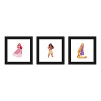 5258069 Wall Art 5258069, Disney Princess Wall Art (Ariel, Moana and Rapunzel), JV587, 3/Pkg