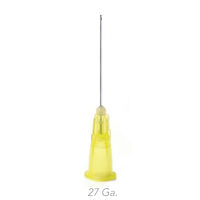 5251869 Endo Irrigation Needle Tips Side Port Needle Tip, 27 Gauge, 100/Box, Yellow
