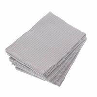 3410969 Patient Towels Economy, 2-Ply Paper, 1-Ply Poly, Silver Gray, 500/Box