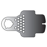 496-0479  Titanium Mesh Plate 10 x 16.6 mm (0.15t), 12-GM-P01 product image