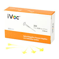 5254989 iVac Apical Negative Pressure Irrigation and Activation System Tips, 0.50, 27mm, 954250Y, Yellow, 20/Pkg