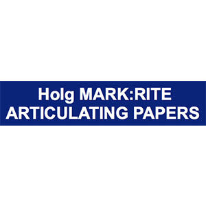 5253917 Holg Mark:Rite Articulating Paper Thin, 3/4" x 1 3/4", Blue, 600/Pkg., BTNT